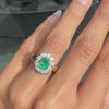 video of emerald and diamond ring
