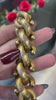 Vintage Chunky Hook Link 14 Carat Yellow Gold Bracelet, Circa 1960's