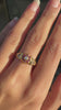 Antique Ruby & Old Cut Diamond Flower Ring in 18K Yellow Gold, Chester, 1884