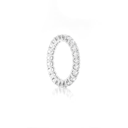 2.06ct Round Brilliant Cut Diamond 18 Carat White Gold Full Eternity Ring - Tobi Gem Setting