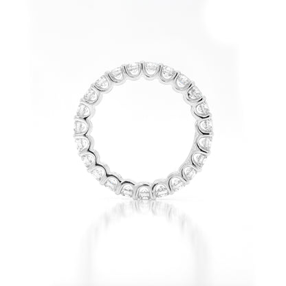 2.06ct Round Brilliant Cut Diamond 18 Carat White Gold Full Eternity Ring - Tobi Gem Setting
