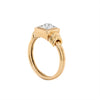 Vintage Old Cut Diamond 14 Carat Gold Box Set Engagement Ring