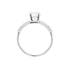 1.00 Carat Brilliant Cut Diamond 18 Carat White Gold Engagement Ring