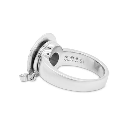 Montblanc 'La Dame Blanche' Diamond 18 Carat White Gold Cluster Dress Ring