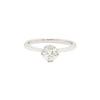 0.91ct Victorian Old European Cut Diamond and Platinum Solitaire Engagement Ring