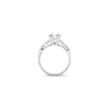 setting on diamond and platinum ring