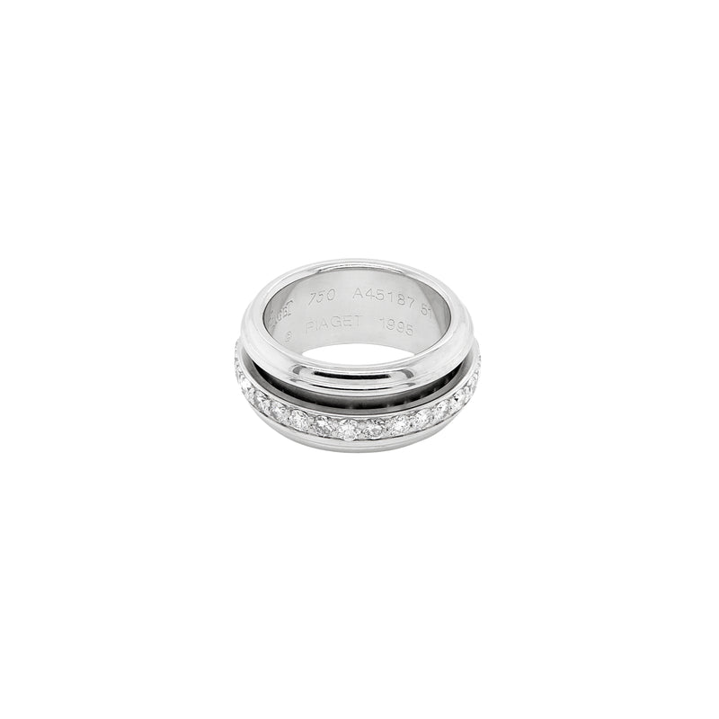 Piaget Possession Diamond and 18 Carat White Gold Spinning Band Ring