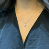 0.80 Carat Fancy Brown Diamond 18 Carat White Gold Two-Stone Pendant